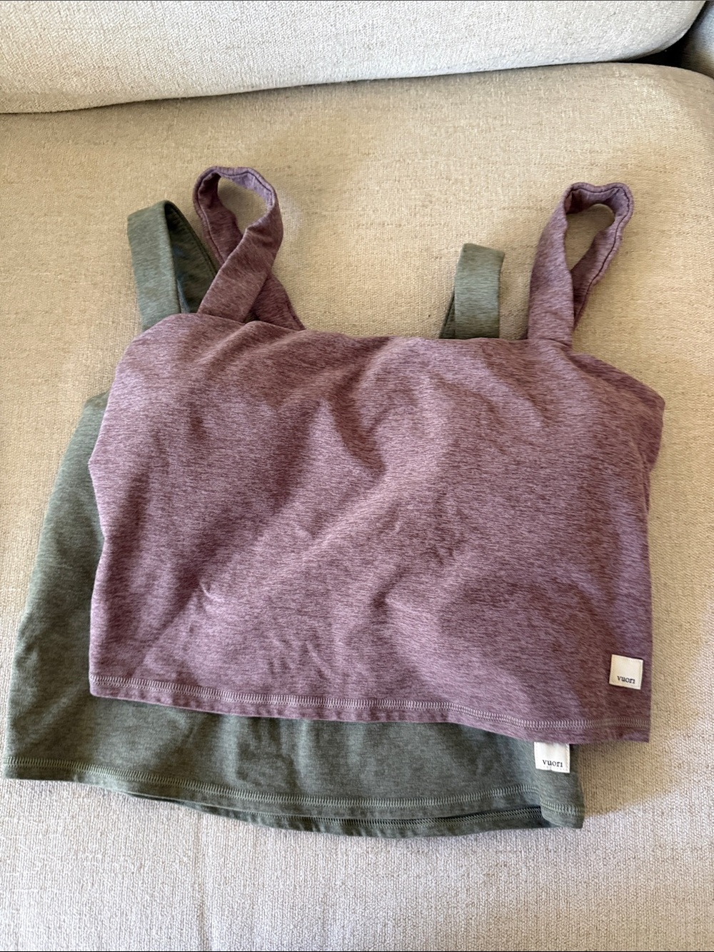 Vuori Square Neck Tank Tops